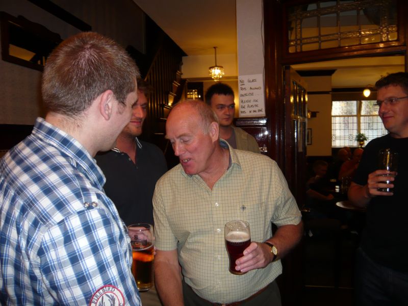 Left to right: Ian Clayton, ???, Stan Matthews, Matt Jones and Mark Dunning